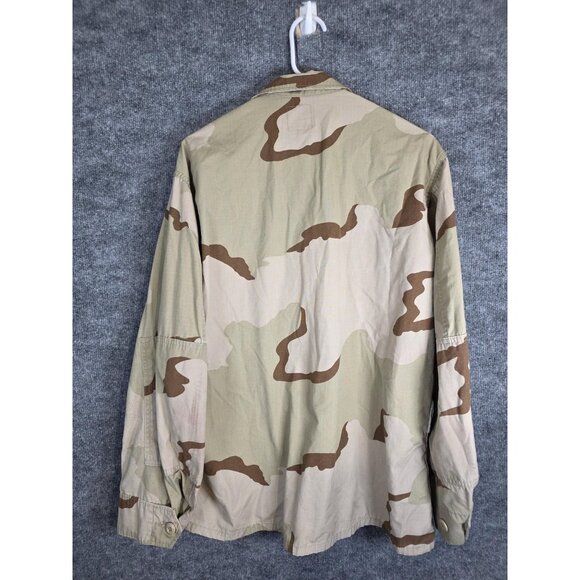 Vintage US Army Desert Camouflage Jacket Mens Large Short Combat Coat 90s Camo - Picture 13 of 16